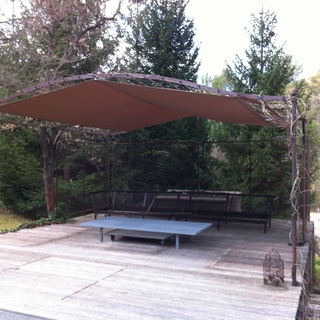 Voile solaire / toile d'ombrage pour pergola, brise vue (6)