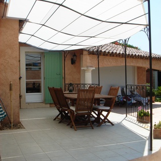 Voile solaire / toile d'ombrage pour pergola, brise vue (10)